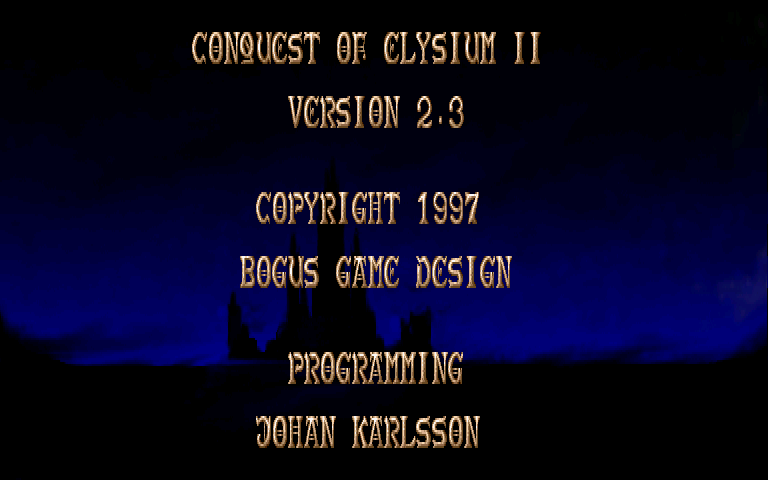 Conquest of Elysium atari screenshot